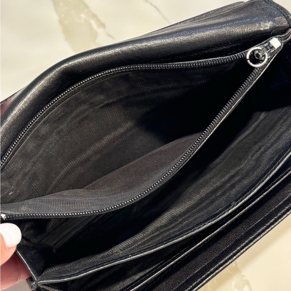 PRADA Vintage Soft Leather Black Snap Long Wallet - Picture 9 of 17